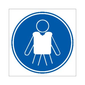 Señal / Cartel de Uso obligatorio de chaleco salvavidas