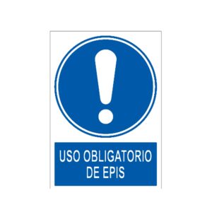 Señal / Cartel de Uso obligatorio de EPIS