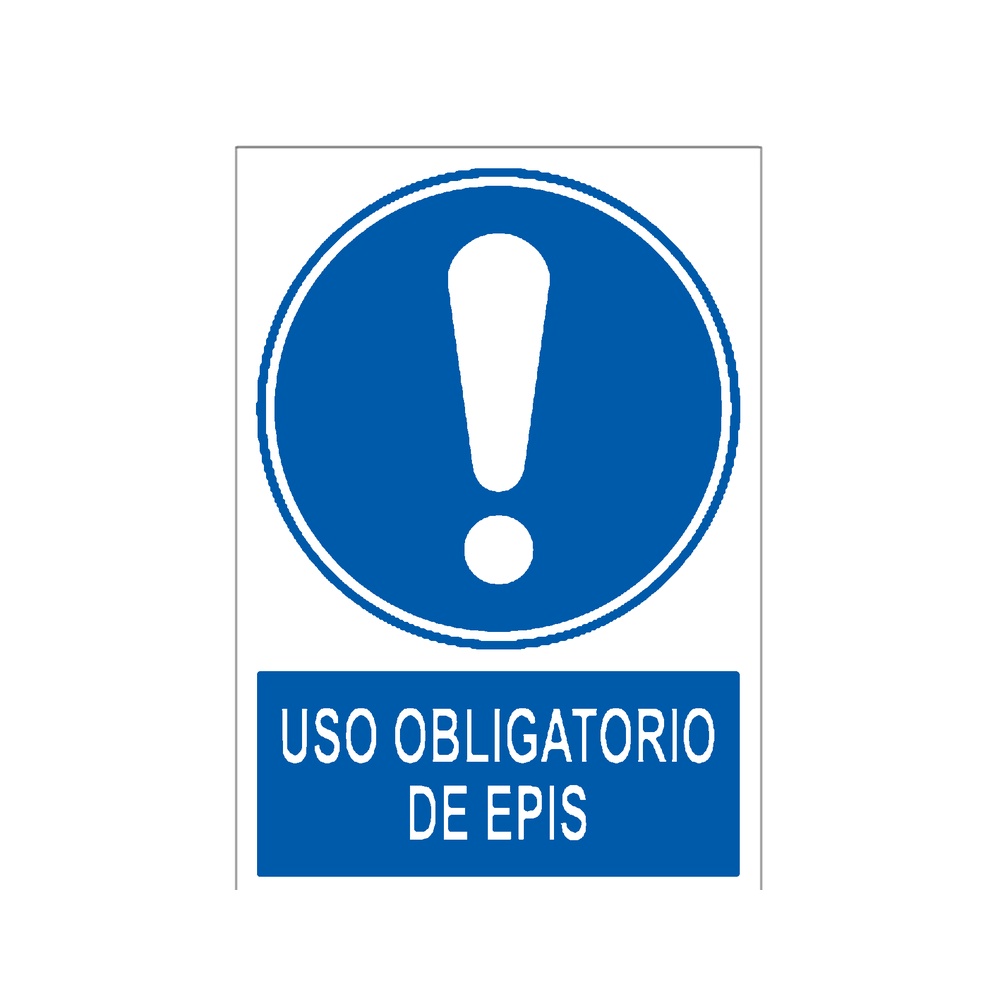 Señal / Cartel de Uso obligatorio de EPIS