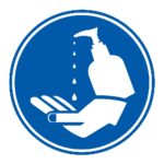 Señal / Cartel de Uso obligatorio de gel hidroalcohólico