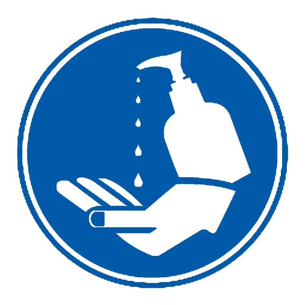 Señal / Cartel de Uso obligatorio de gel hidroalcohólico