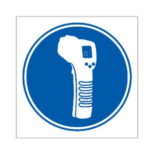 Señal / Cartel de Control obligatorio de temperatura