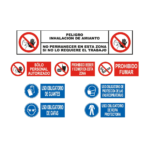 Señal / cartel Combinado — amianto COMBI-20