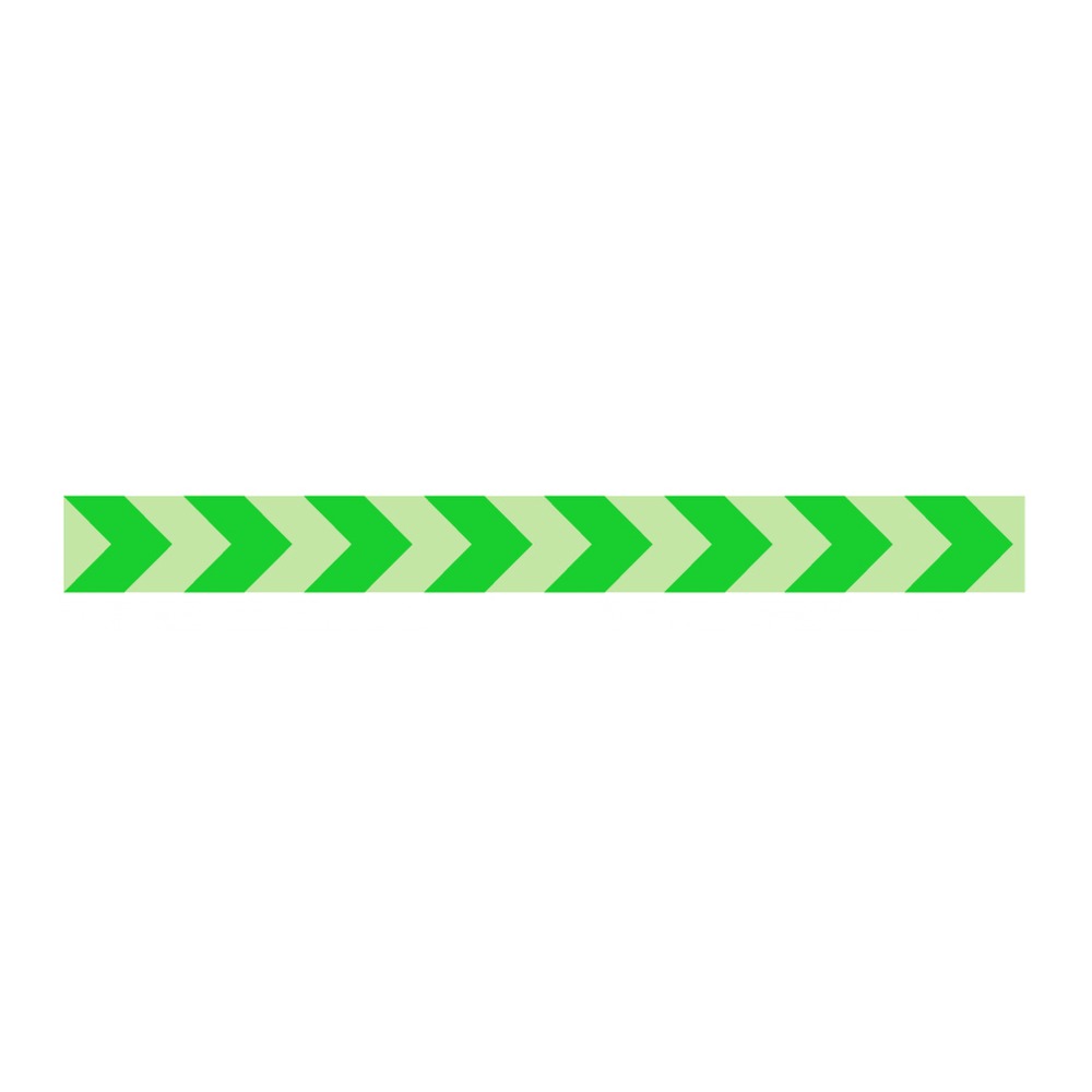 Marcador PVC paredes fotoluminiscente direccional 1000x100mm B-0100-4