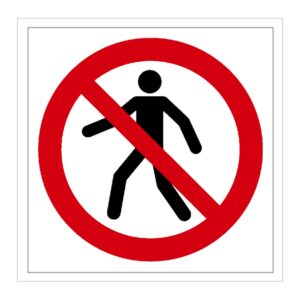 Señal / Cartel de Prohibido el paso