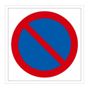 Señal / Cartel de Prohibido aparcar