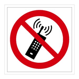 Señal / Cartel de Prohibido el uso de teléfonos móviles