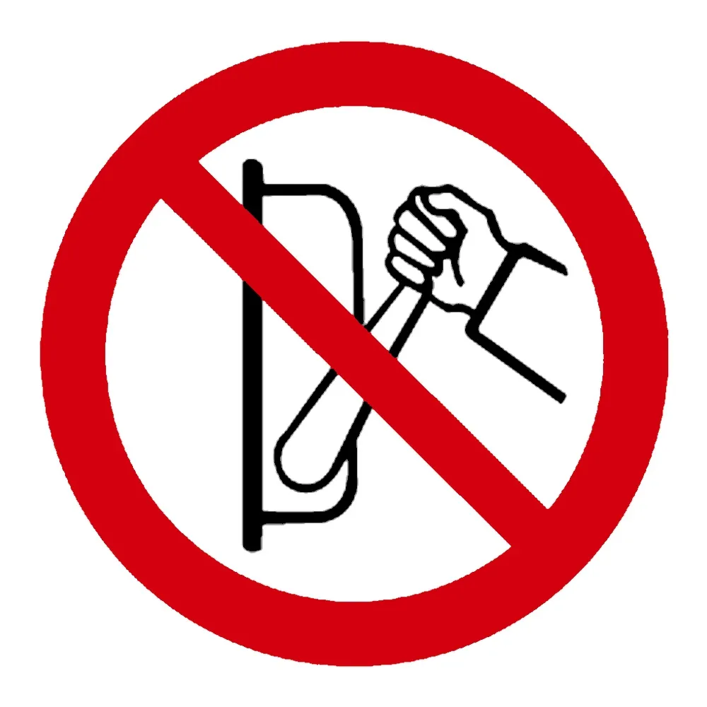 Señal / Cartel de Prohibido conectar sin autorización