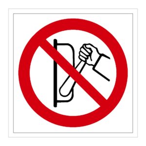 Señal / Cartel de Prohibido conectar sin autorización