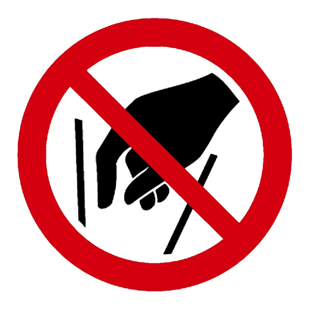 Señal / Cartel de Prohibido introducir las manos