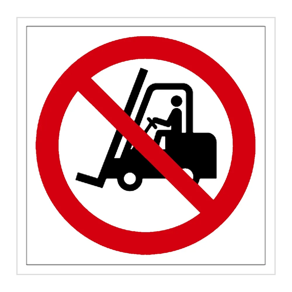 Señal / Cartel de Prohibido el paso a carretillas