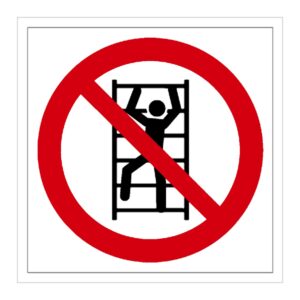 Señal / Cartel de Prohibido trepar