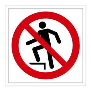 Señal / Cartel de Prohibido pisar esta superficie