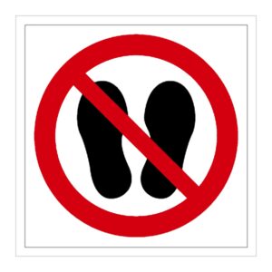 Señal / Cartel de Prohibido circular o permanecer en este lugar