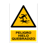 Senal deportiva "Peligro hielo quebradizo"