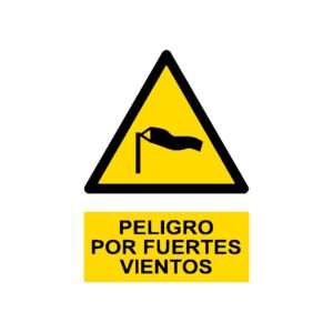 Señal deportiva «Peligro por fuertes vientos»