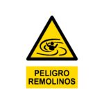 Señal deportiva «Peligro remolinos»
