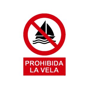 Señal deportiva «Prohibida la vela»