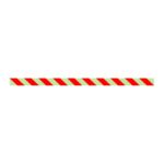 Cinta suelo PVC fotoluminiscente diseño blanco/rojo 1000x50mm BA-0050-2L