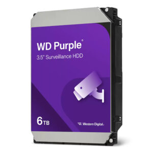 Disco Duro 6TB Western Digital WD Purple para Videovigilancia 3.5" SATA 256MB Caché
