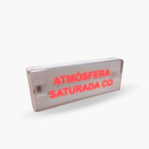 Letrero luminoso LLHCO «Atmósfera saturada de CO» — Cofem