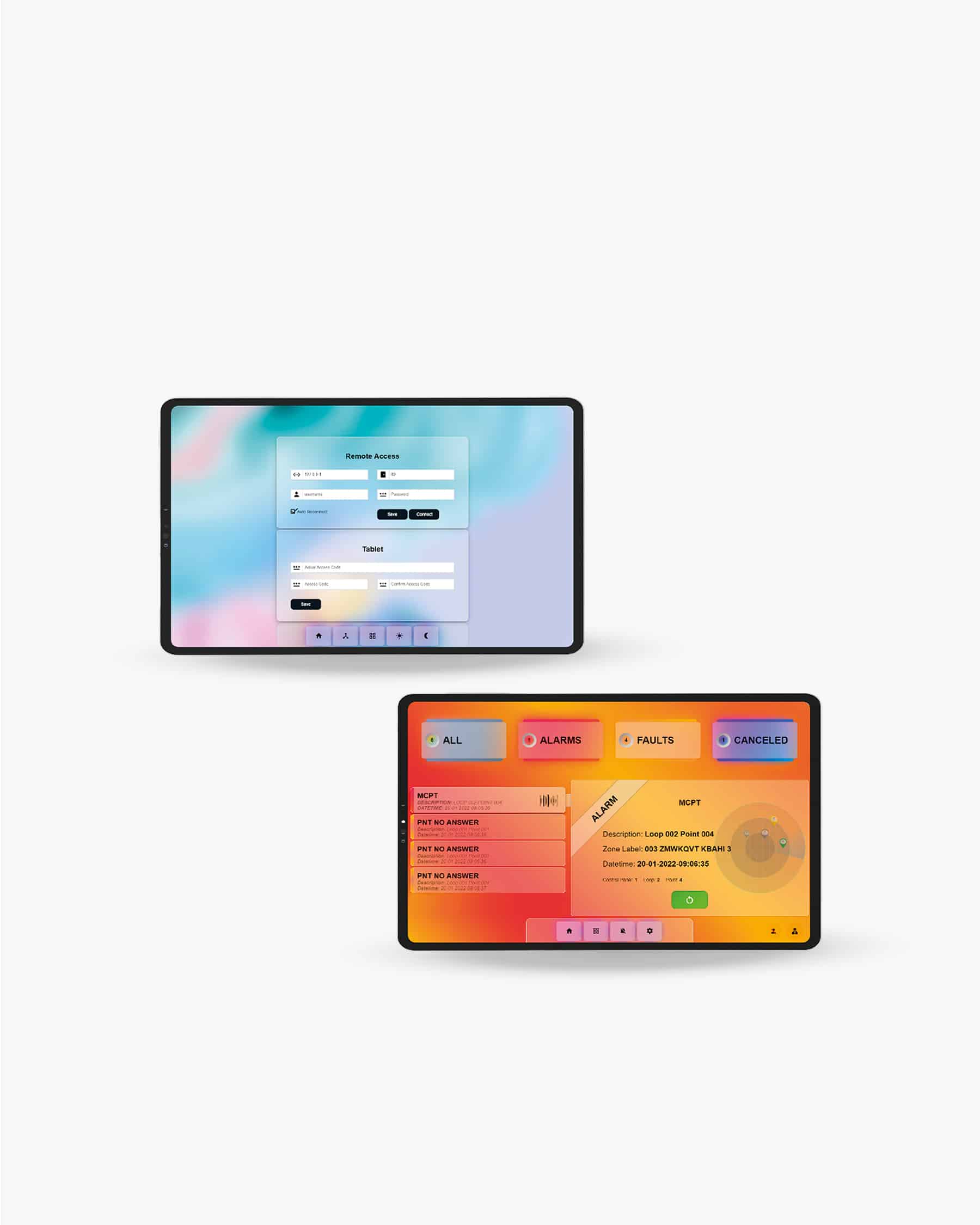 Tablet para Sistema de Gestión Remoto RMS — software incluido — Cofem