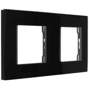 A-SMARTHOME A-FR157-2G-B Marco para 2 dispositivos Negro