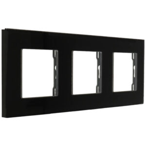 A-SMARTHOME A-FR228-3G-B Marco para 3 Dispositivos Negro
