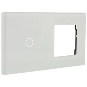 A-SMARTHOME A-LST157-1L/1G-W Panel de interruptor táctil 1 botón con marco