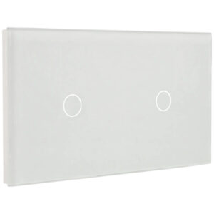 A-SMARTHOME A-LST157-1L/1L-W Panel de interruptor doble con 2 botones