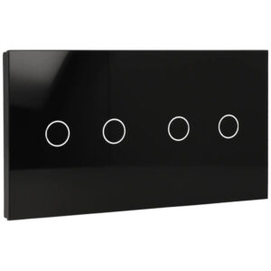 A-SMARTHOME A-LST157-2L/2L-B Panel de interruptor doble con 4 botones