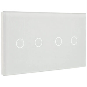 A-SMARTHOME A-LST157-2L/2L-W Panel de interruptor doble con 4 botones