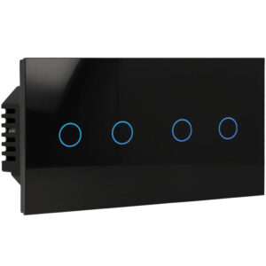 A-SMARTHOME A-LST157-KIT-2L/2L-B Kit con panel doble e interruptor