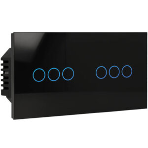 A-SMARTHOME A-LST157-KIT-3L/3L-B Kit con panel doble e interruptor