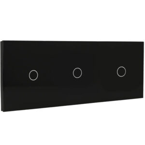 A-SMARTHOME A-LST228-1L/1L/1L-B Panel de Interruptor Triple con 3 Botones