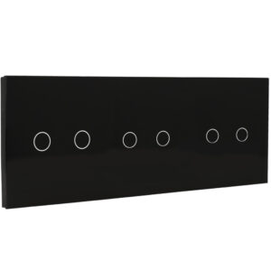 A-SMARTHOME A-LST228-2L/2L/2L-B Panel de interruptor triple con 6 botones