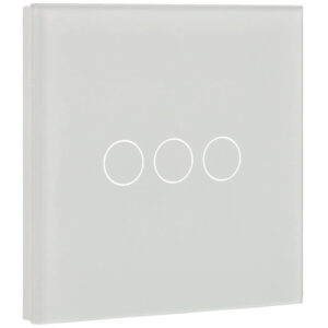 A-SMARTHOME A-LST86-3L-W Panel Interruptor Táctil 3 Botones Blanco
