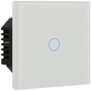 A-SMARTHOME A-LST86-KIT-1L-W Kit con panel e interruptor