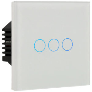 A-SMARTHOME A-LST86-KIT-3L-W Kit con panel e interruptor