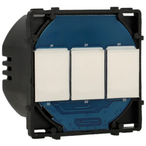 A-SMARTHOME A-NS86-3L2W Interruptor conmutable táctil 3 botones