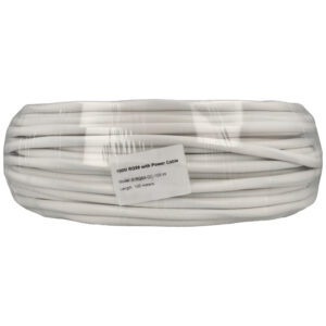 A-CCTV A-RG59-DC-100-W Cable RG59 + Alimentación 100 m Blanco