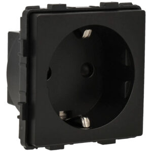 A-SMARTHOME A-SCK86-B Enchufe de pared negro 16A