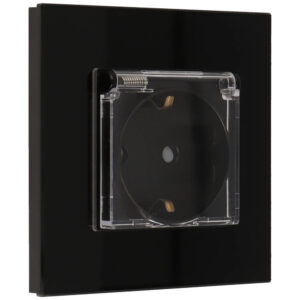 A-SMARTHOME A-SCK86-KIT-OUT-B Kit con enchufe y marco