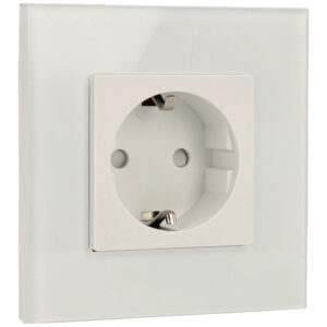 A-SMARTHOME A-SCK86-KIT-W Kit con enchufe y marco