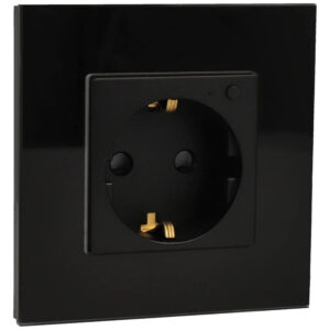 A-SMARTHOME A-SCK86-KIT-WF-B Kit con enchufe y marco