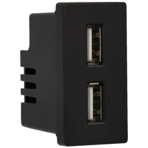 A-SMARTHOME A-USB2X-B Panel de conector USB doble