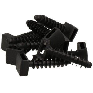 A-ELECTRICITY Taco-Brida 6 mm Negro — Bolsa 100 ud.