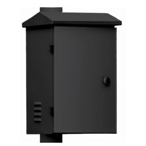 Global BACULO-CAJA-SH-22-NEGRO — Caja de integración para báculo 6 m, 350×450×250 mm, negra