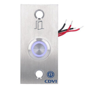 CDVI BPNONFE Pulsador de salida en acero inoxidable iluminado con placa
