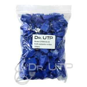 DrUTP CFR45-BLUE Capuchones Color Azul para Conector RJ45 (Bolsa 100 uds.)